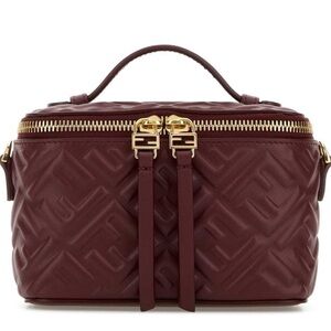 🚫SOLD🚫NWT! Fendi vanity mini bag - Burgundy Leather Top-Handle and crossbody Bag